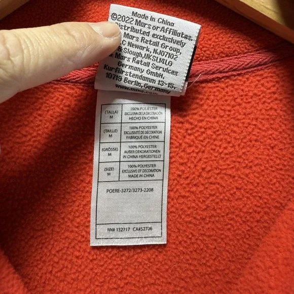 M&M Jacket Womens's M Pullover Mock Neck 1/4 Zip Red - Picture 9 of 11